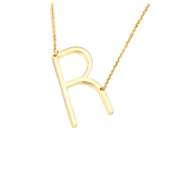 MorningSave 18K Gold Plated Initial Necklaces