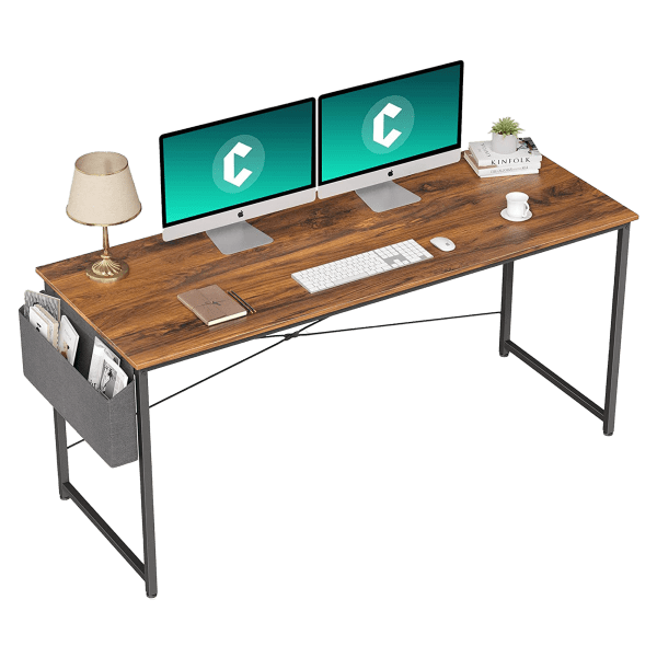 MorningSave 55" Home Office Computer Desk with Side Organizer