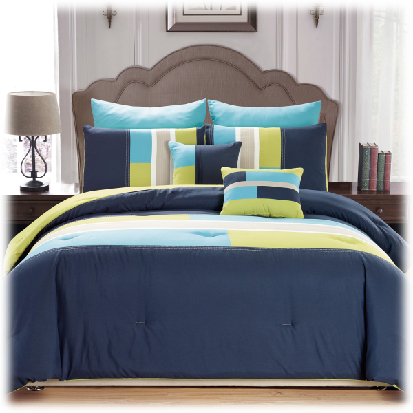 MorningSave Desiree 7 Piece Queen Comforter Set