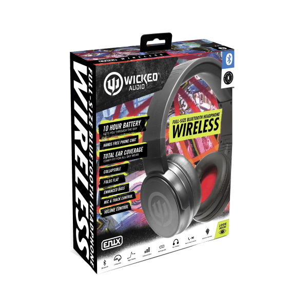 Wicked Audio Enix Premium OverEar Bluetooth Headphones