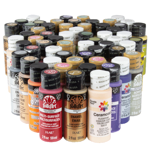 Meh 95Piece Art Set Includes Craft Paint, Canvas Panels, and Brushes