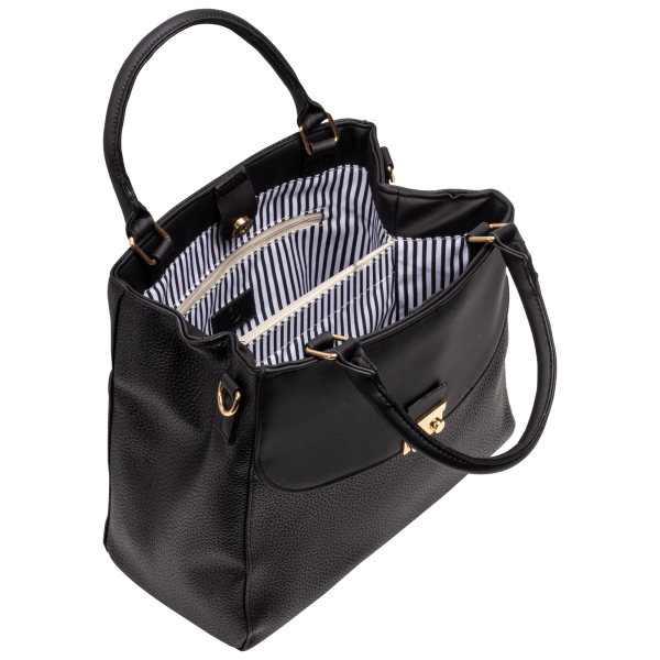 MorningSave Alexis Bendel Satchel Handbag with Removable Shoulder Strap