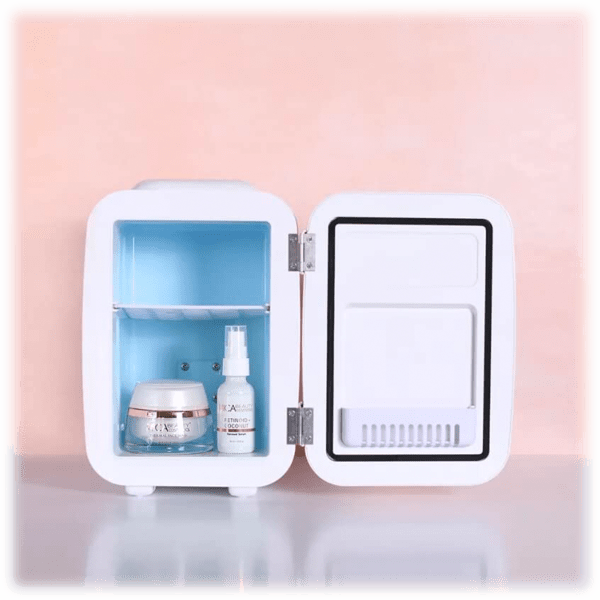 MorningSave Mica Personal Mini Fridge For Up To 6 Beverage Cans