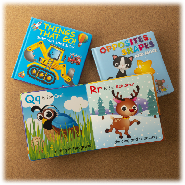 MorningSave 3Pack Padded Board Books "Early Skills" Set