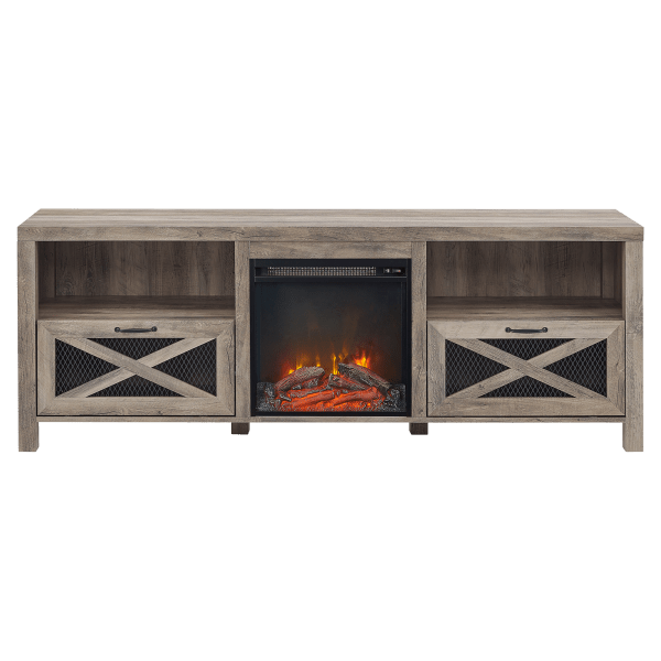 MorningSave Walker Edison Abilene 70" Rustic Farmhouse Fireplace TV Stand