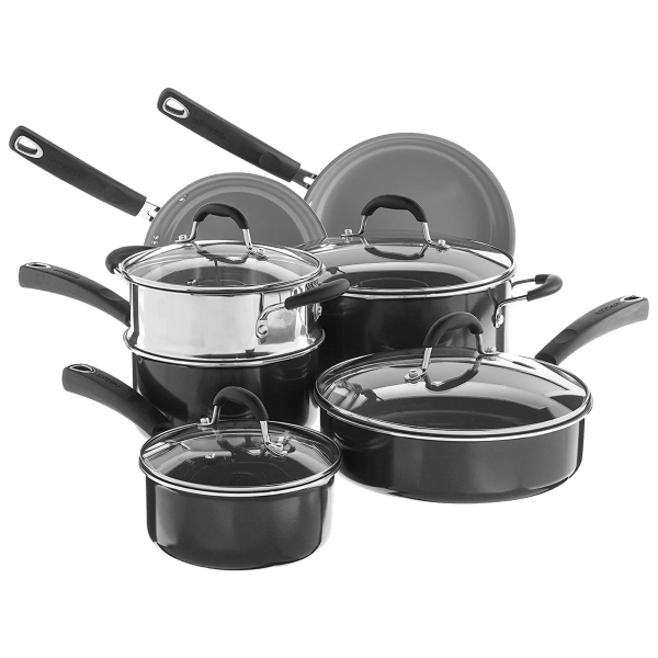 MorningSave Cuisinart® 11Piece Ceramic Cookware Set (Damaged Box