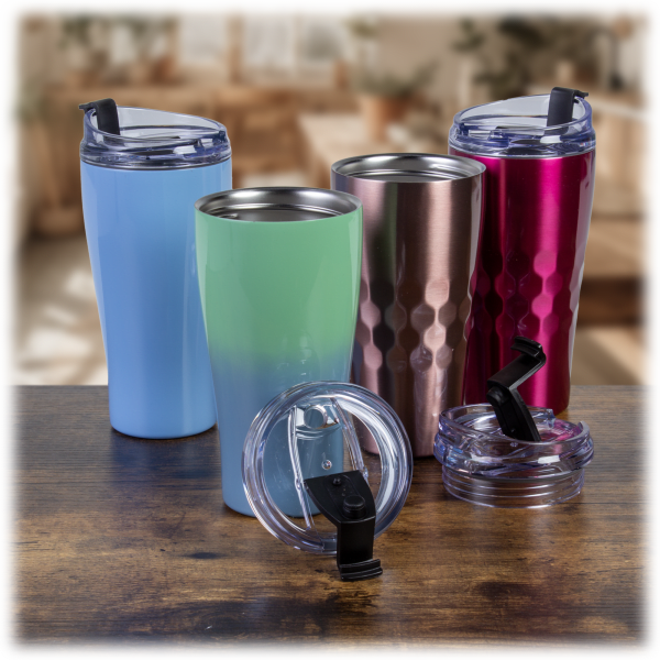 SideDeal 4Pack Primula Peak Insulated Stainless Steel Tumblers