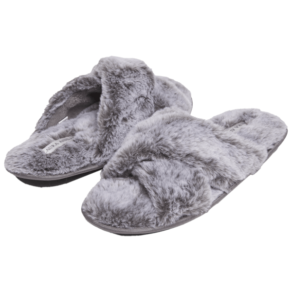 【SCENERITY】Cross slippers Amazon.com | Cozyfurry Womens Cross Band Slippers Cozy Furry