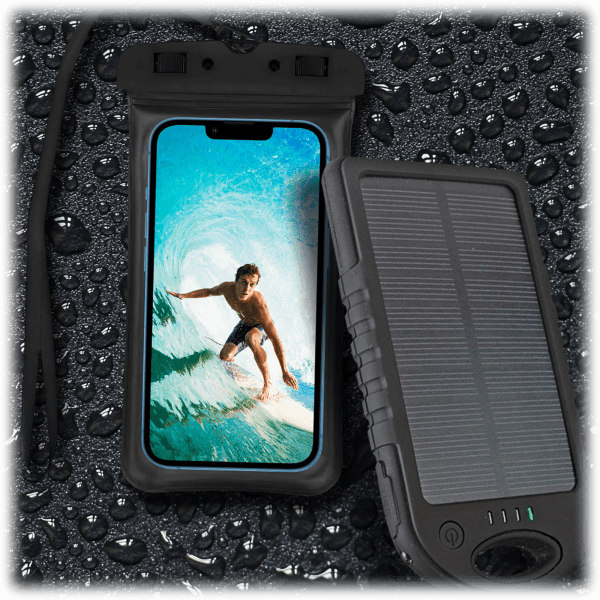 SideDeal Ciana Waterproof Phone Case with 5000 MAH Solar Charger