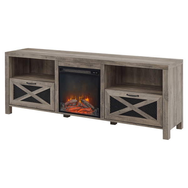 MorningSave Walker Edison Abilene 70" Rustic Farmhouse Fireplace TV Stand