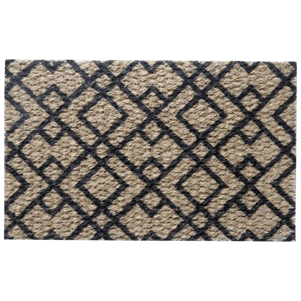 J&V Textiles Original Durable Rubber Door Mat, 18x28, Heavy Duty Doormat, Indoor Outdoor, Waterproof, Easy Clean, Low-Profile Mats for Entry, Garage