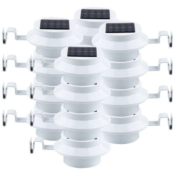 MorningSave 16Pack Boundery Outdoor Solar LED Gutter Lights