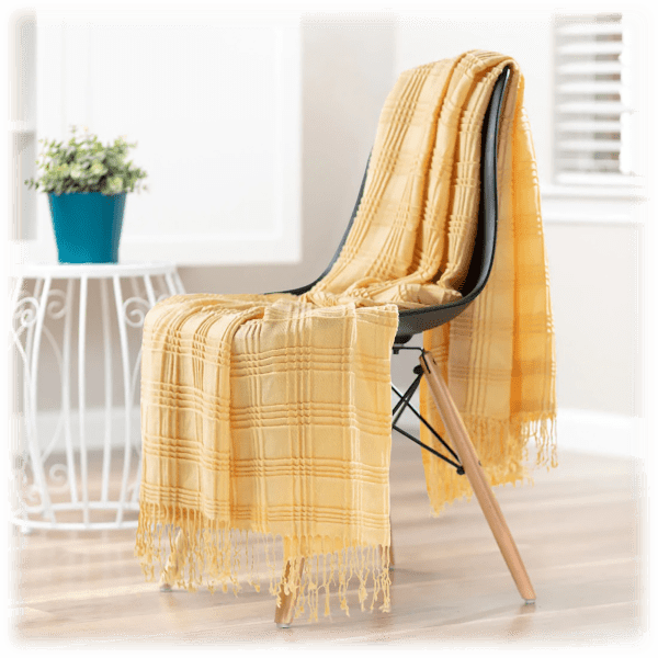 SideDeal 2Pack Chanasya Pleated Plaid Throw Blanket