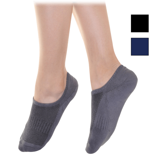 MorningSave 12Pack Angelina Unisex Cotton Comfort NoShow Socks With