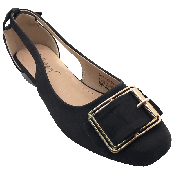 MorningSave Victoria K. Women Fashion Low Wedge Open Side Shoes