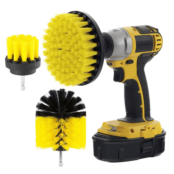 MorningSave SwissTek 3Piece AllPurpose Power Scrubber Cleaning Kit