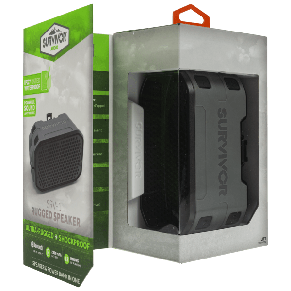 Griffin Survivor SRV1 Waterproof Rugged Speaker with BuiltIn Power Bank