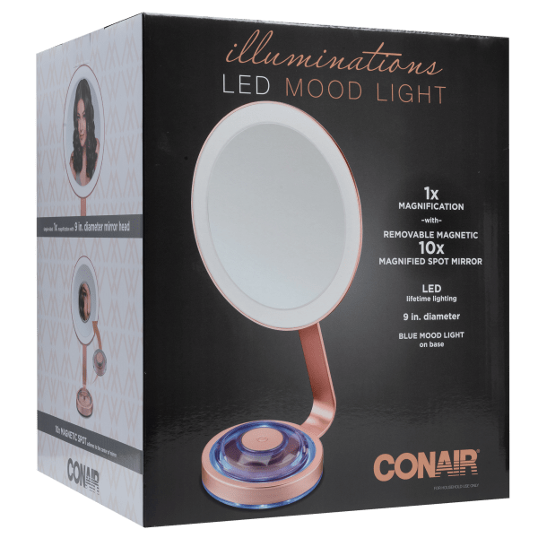 MorningSave Conair 1x/10x Lifetime LED Makeup Mirror with