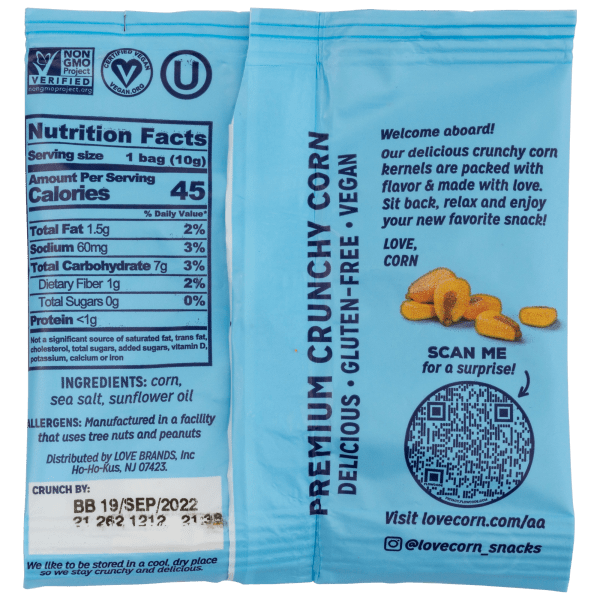 Meh: 300-Pack: Love Corn Sea Salt Snacks