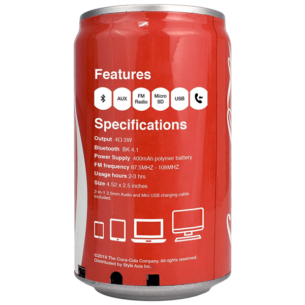 MorningSave CocaCola Bluetooth Speaker with FM Radio