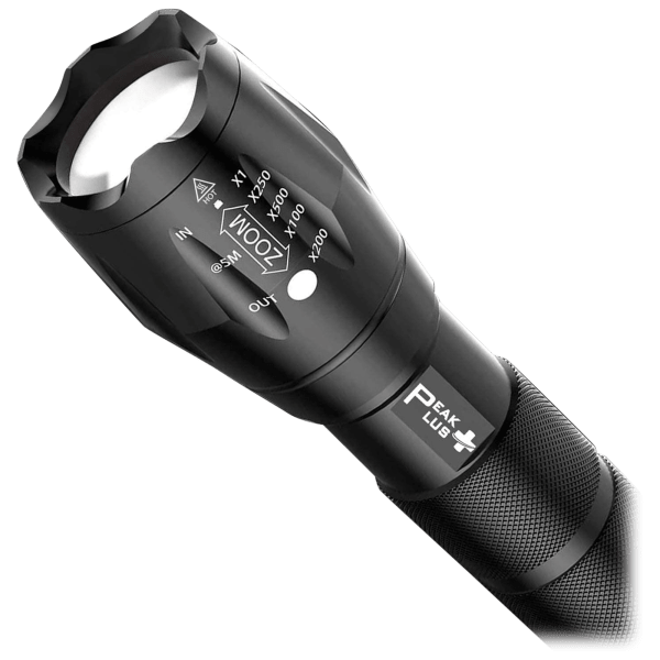 MorningSave: PeakPlus Tactical LED Flashlight With Rechargeable Battery ...