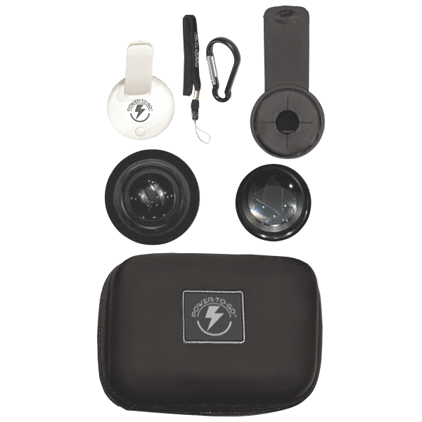 SideDeal Power to Go 11Piece Pro Lens Kit with LED Light and Travel Case