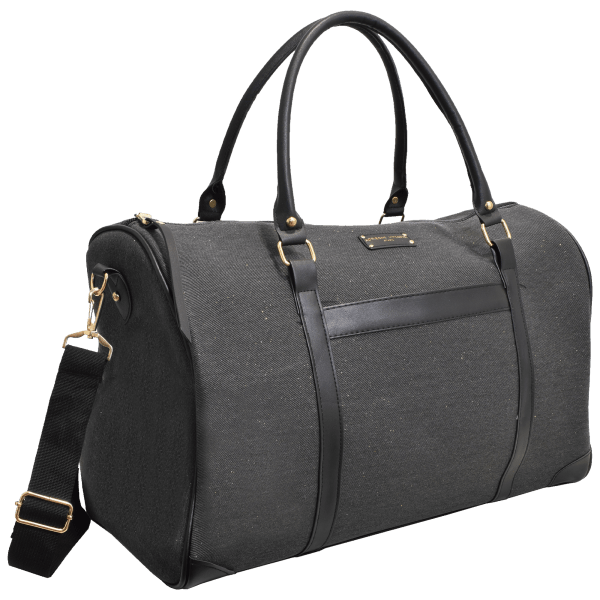 adrienne vittadini canvas weekender bag