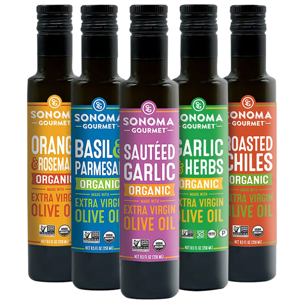 SideDeal 5Pack Sonoma Gourmet Olive Oil Sample of 8.7 oz Bottles