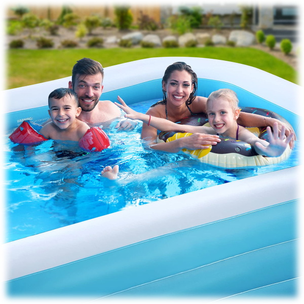 Sidedeal Gasky 95 Portable Rectangular Inflatable Swimming Pool