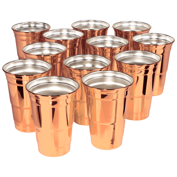 SideDeal 12Pack Arctica 15oz Stainless Steel Reusable Party Cups