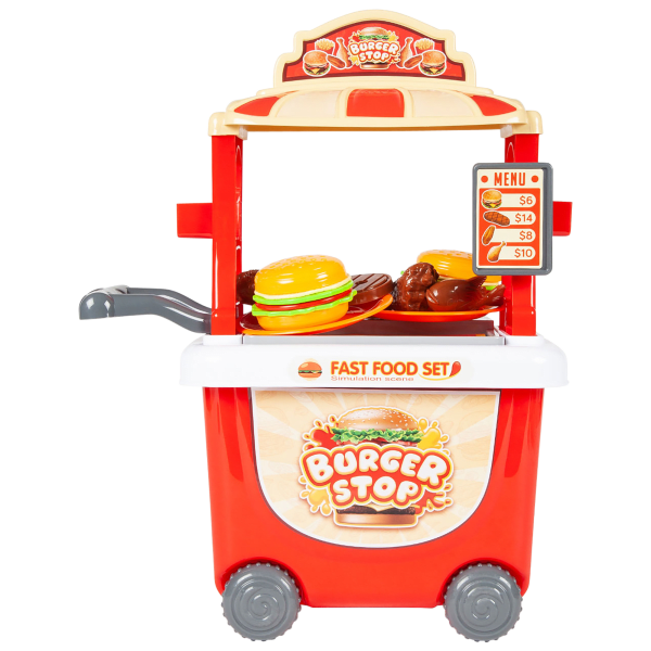 MorningSave 35Piece World Tech Toys Burger Cart Playset