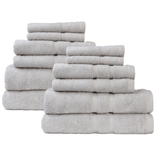 Bibb Home 100% Cotton 6-Piece Towel Set