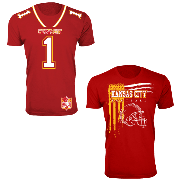 SideDeal 2Pack Men's and Women's Football Team TShirts