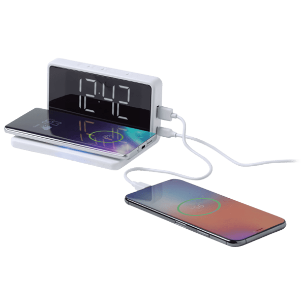 MorningSave Acesori Digital Alarm Clock with 10W Rapid Wireless Charging