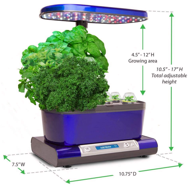 MorningSave AeroGrow AeroGarden Harvest Elite WiFi in Blue