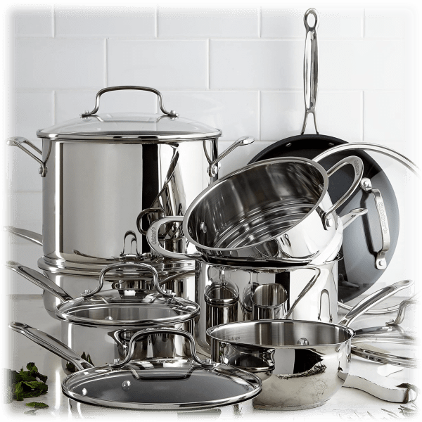 MorningSave 14Piece Cuisinart Chef's Classic Cookware Set