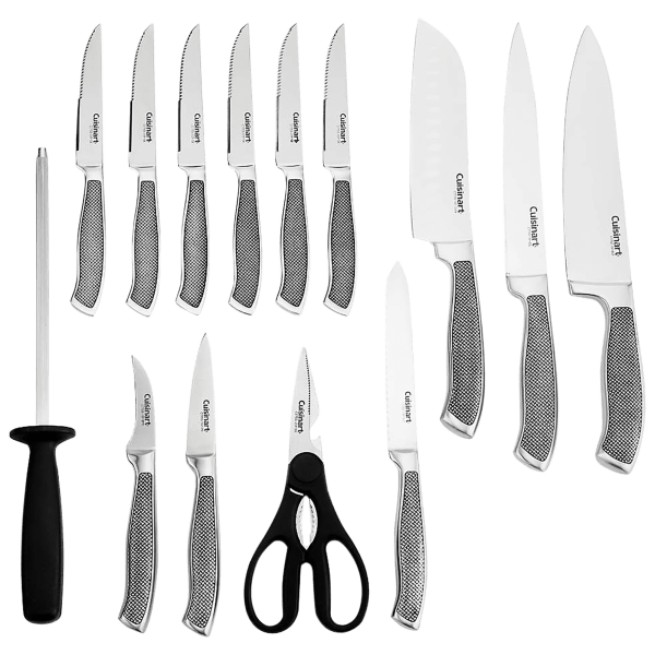 Cuisinart 15-Piece Hollow Handle Stainless Steel Knife Block Set | Sur La Table