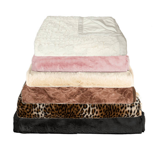 MorningSave Luxe Faux Fur Throws 50" X 70"
