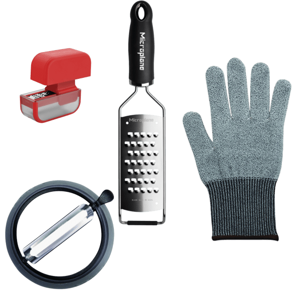 MorningSave Microplane Traditional 4Piece Kitchen Prep Set