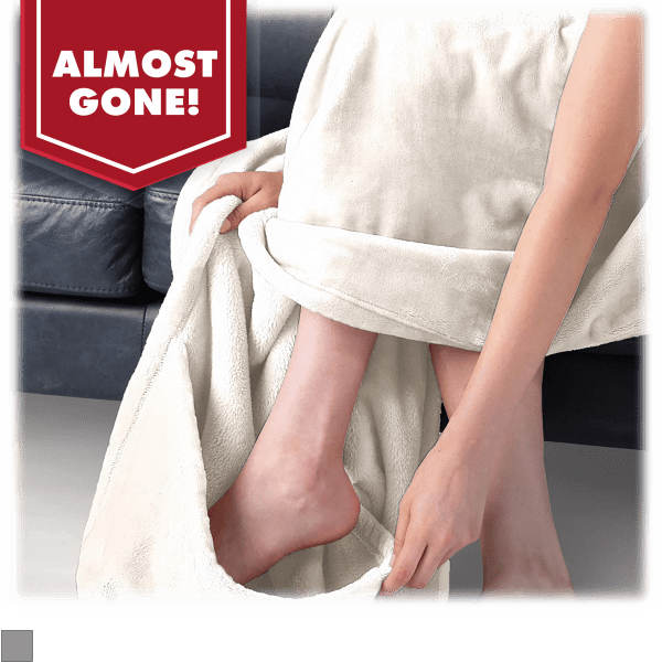 Brookstone NAP Footed Throw Blanket MorningSave