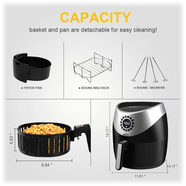 SideDeal: Secura Digital 5.3Qt XL 1700W Air Fryer