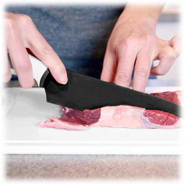 EatNeat 12 Piece Kitchen Knife Set - 5 Black Stainless Steel