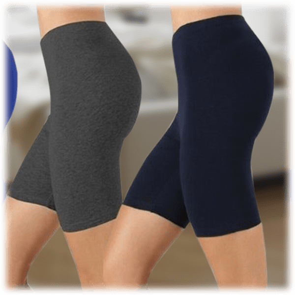 MorningSave 4Pack Women's Premium Cotton Biker Shorts