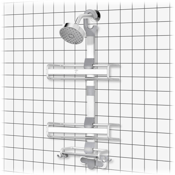 SideDeal Aluminum Hanging Shower Caddy & Bath Tub Caddy