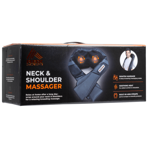 RBX Shiatsu Massage for Neck,Back and Shoulder with Soothing Heat Deep  Tissue