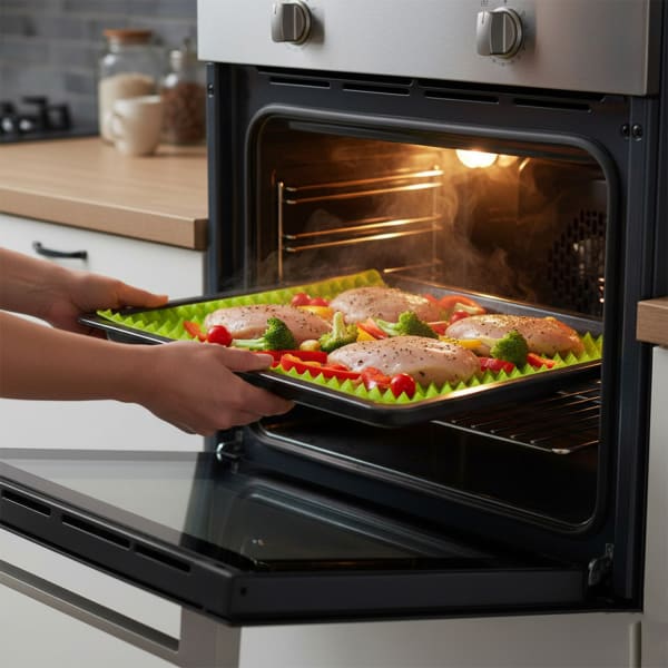 Esterilla De Teflón Para Horno Paquete De 3 Revestimientos Para Horno, Tapetes Antiadherentes Grandes Y Gruesos Para La Parte Inferior De La Parrilla De Gas Eléctrica, Protector Reutilizable, Resistente Al Calor, Libre