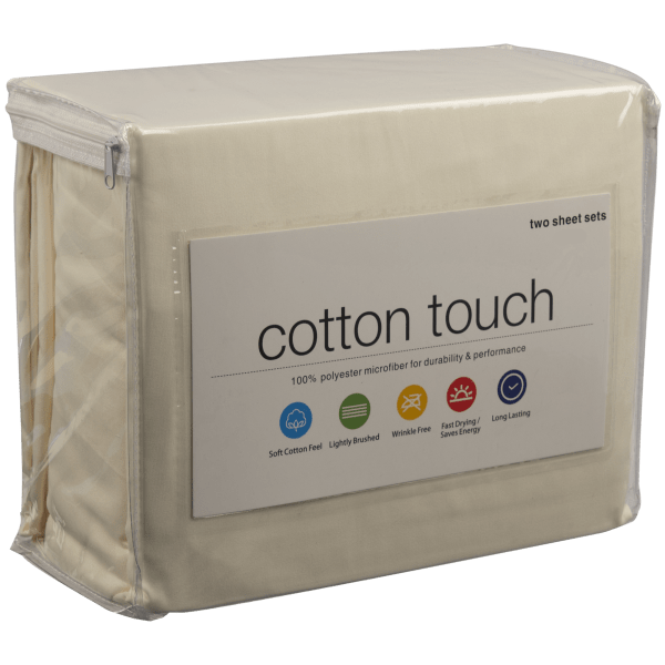 MorningSave 2Pack Cotton Touch Microfiber Sheet Sets