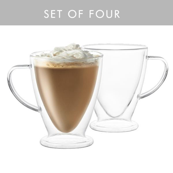 MorningSave 4Pack JoyJolt Double Wall Insulated Mugs