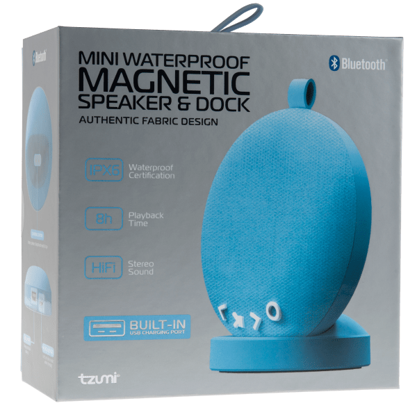 Meh Tzumi IPX6 Bluetooth Speaker with Charging Dock