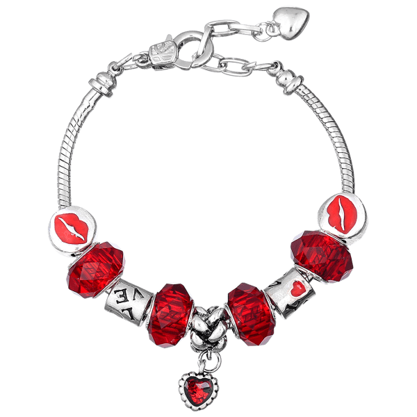 MorningSave Tamborat Murano Glass Charms Bracelets